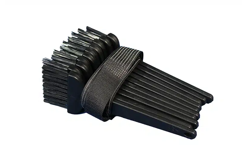 Conductive Hook and Loop Strap Wrapped Around Anti Static Brushes - Bondline