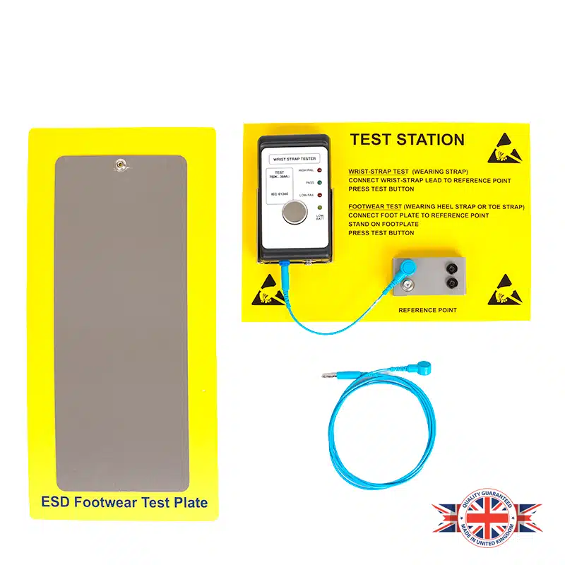 WST3 ESD Wrist Strap and Footwear Test Station - UK Made - Bondline