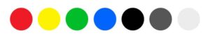Divider Colours - Red, yellow, green, blue, black, grey and white
