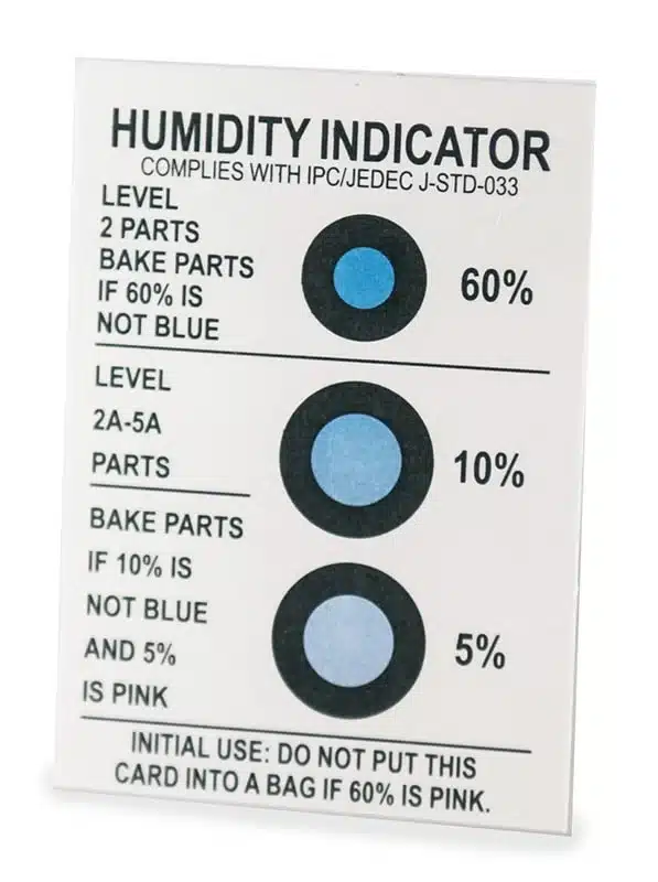 Humidity Indicator Cards - Antistat (US) ESD Protection