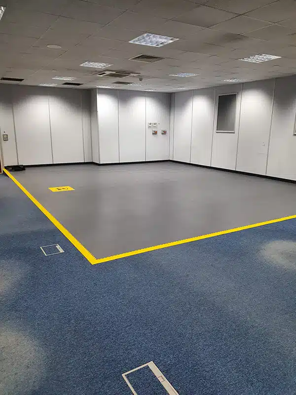 ESD Interlocking Floor Tile Installation by Bondline