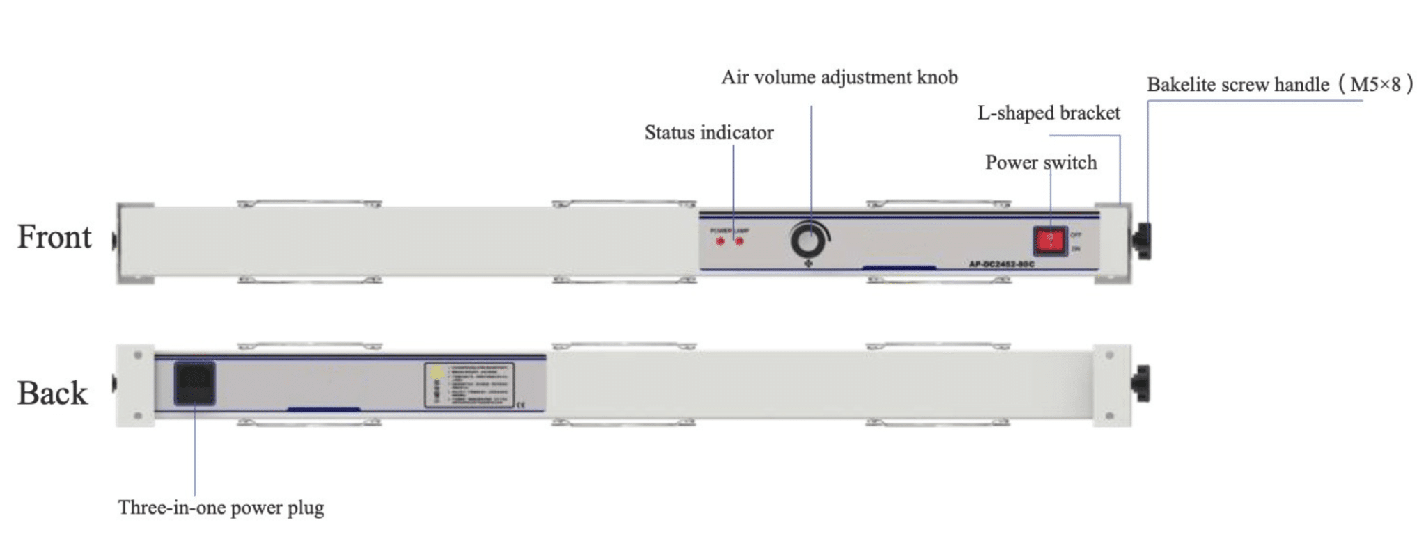 Self-Cleaning Suspended 3-Fan Ioniser - Image 4