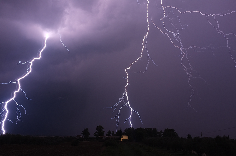 Lightning bolts in sky - Shutterstock - Bondline Electronics LTD