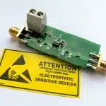 Static Awareness Label With Circuit Board. Bondline Electronics Limited.