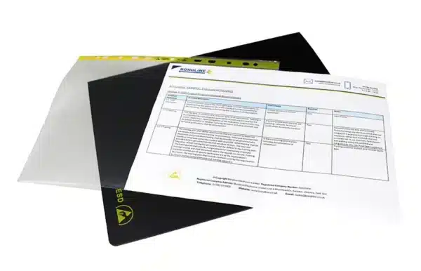 Anti Static Document Holder With Paper Sheet Inserted - Bondline Electronics Ltd