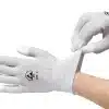 GT ESD Glove With Coated Fingertips Showing Elastic Wrist - Bondline Electronics Ltd