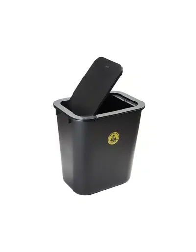 ESD Waste Bin With Lid 15L