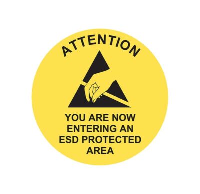 ESD Awareness Round Sign (SENTRD)