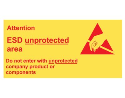 ESD Unprotected Area Signs (SUNPF)