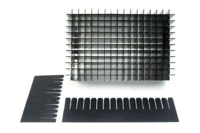 Correx divider trays – ESD-safe component storage system